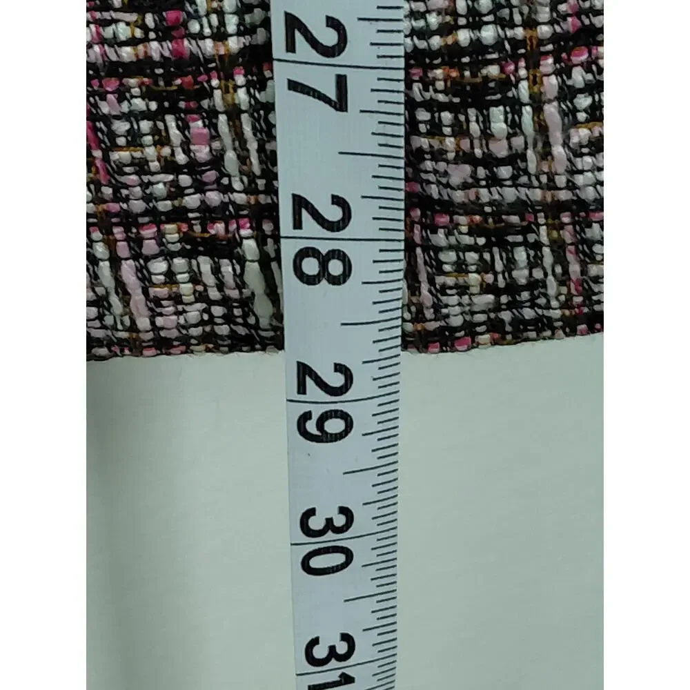 George Pink Plaid Blazer Lined Jacket Women Plus Size 22W/24W